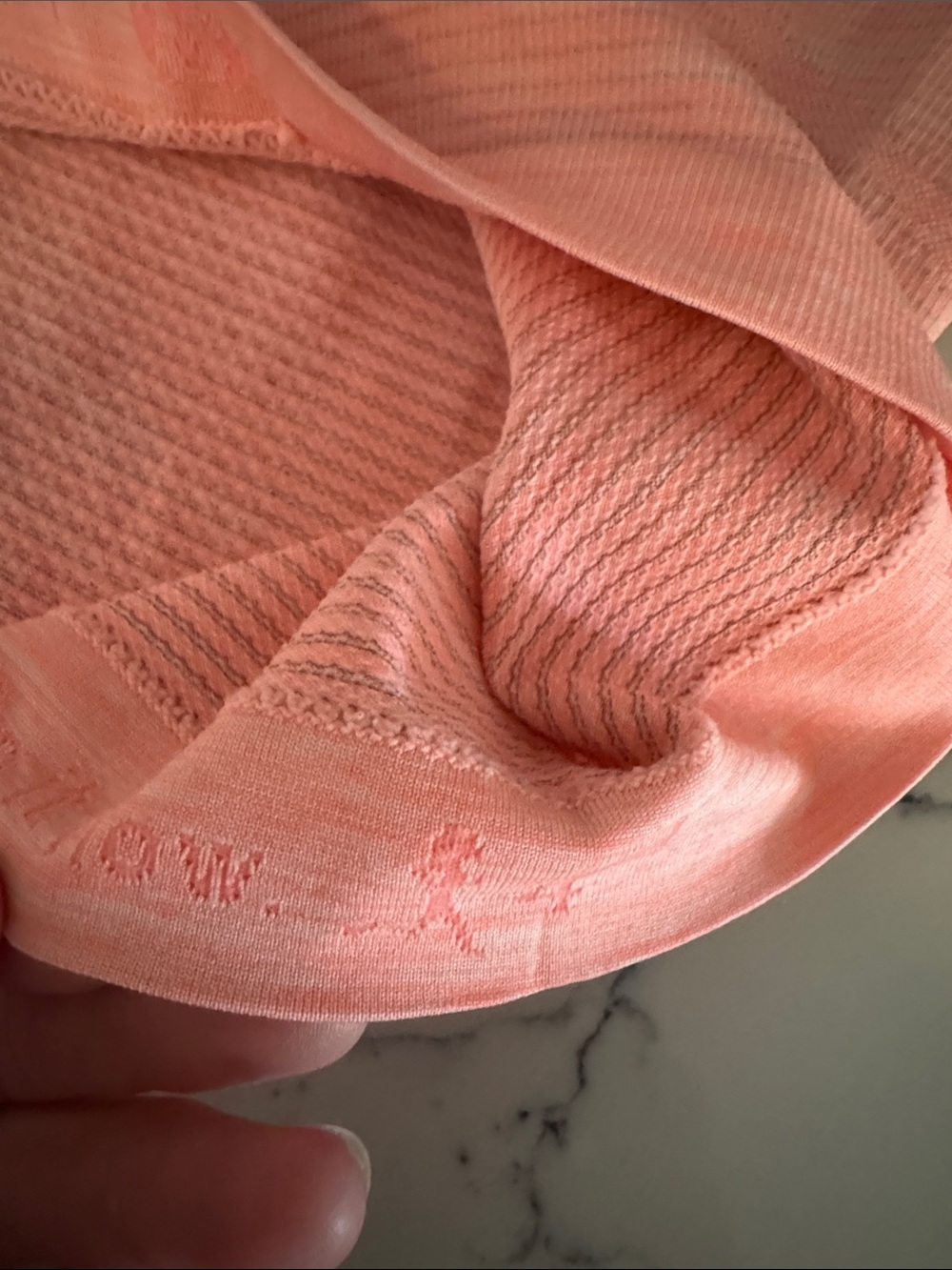 Lululemon Swiftly Racerback Tank Top Hip Length in Heathered Coral Pink | Size 4 - Picture 4 of 7